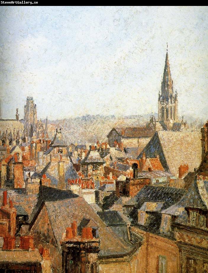 Camille Pissarro Old under the sun roof